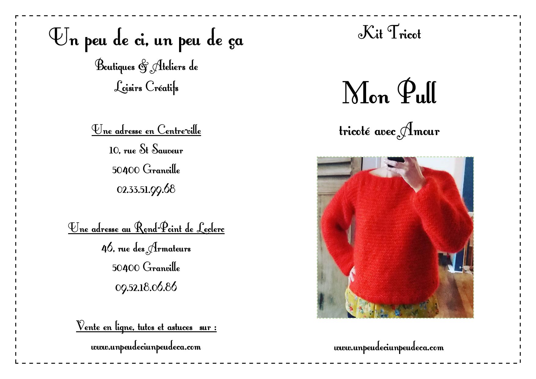 tutoriel tricot pull